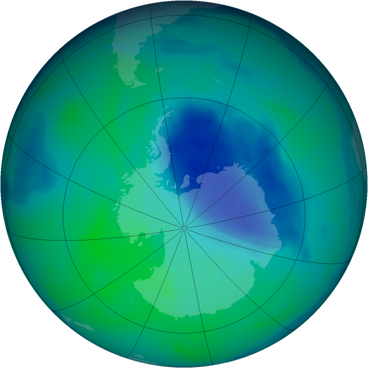 Ozone Map 2006-12-13